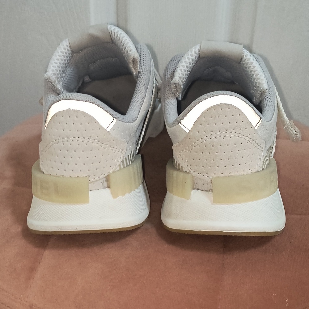 Sorel Kinetic Lite Strap Grey Suede Sneaker Size 8 - Picture 6 of 8